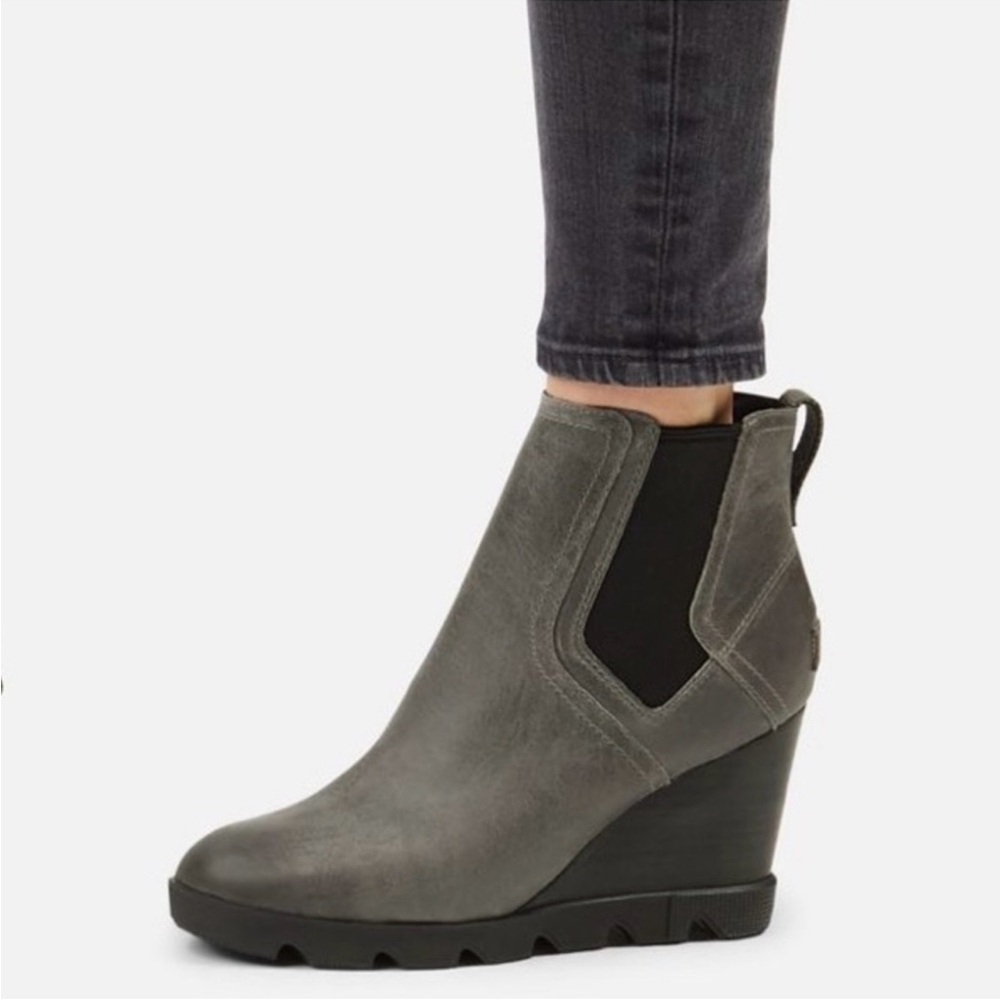 Sorel Joan Uptown Chelsea Boots - Quarry Gray - Picture 6 of 9